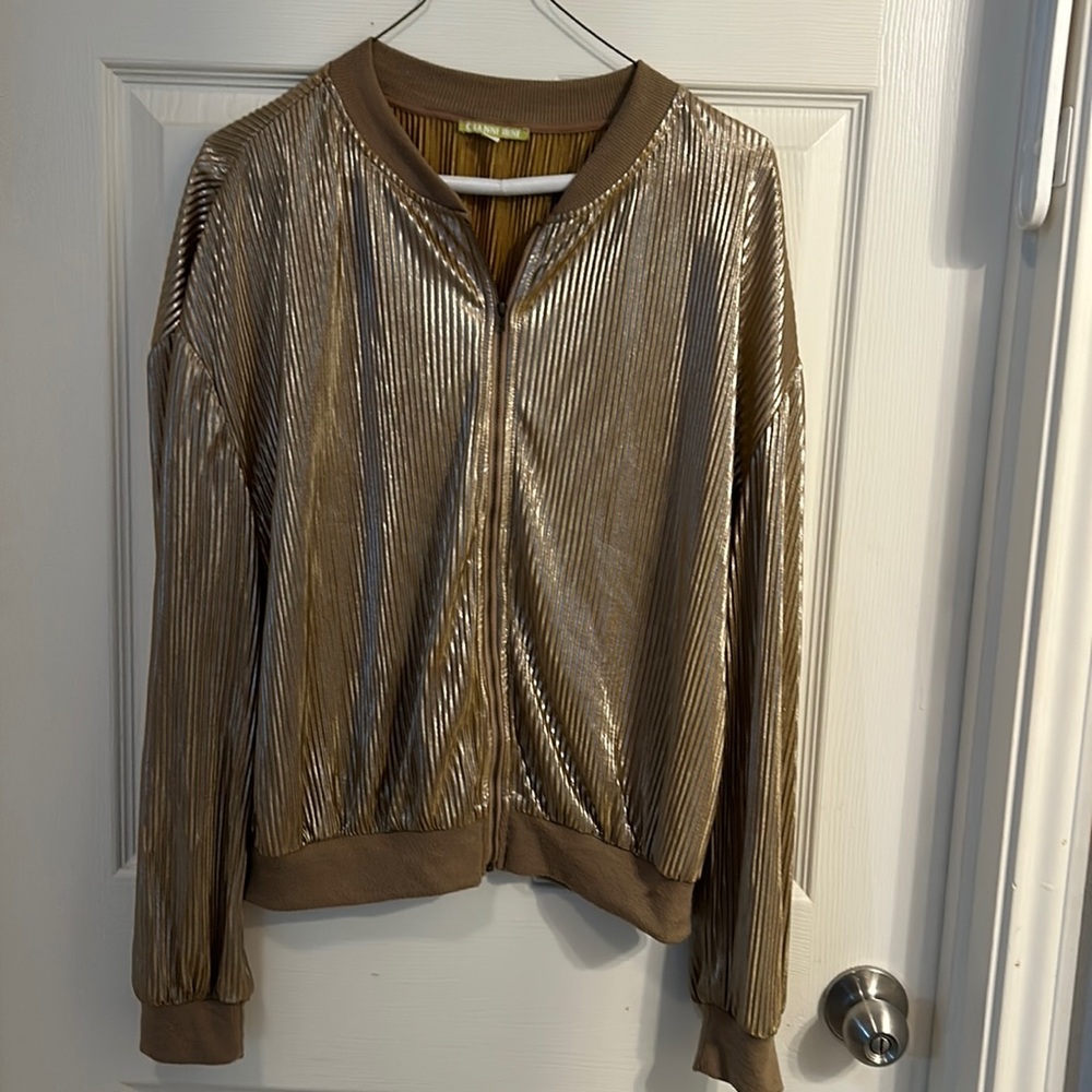 Gianni Bini Women’s M Jacket Gold